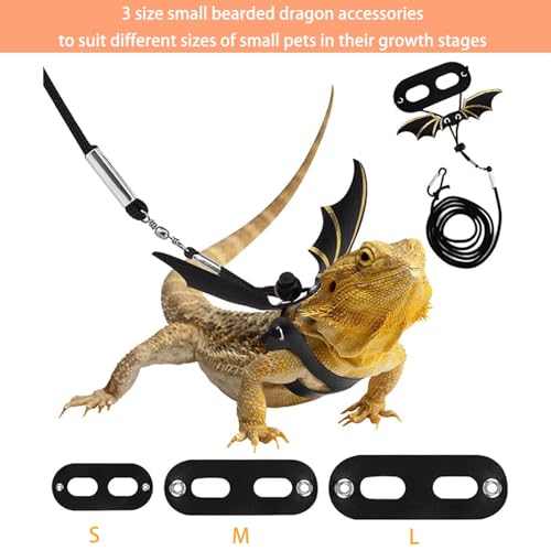 CUTENNIOU Bearded Dragon Carrier with Harness and Leash Set Large Small Animal Carrier Backpack Bubble Window Portable Small Pet Carrier for Reptile Lizard Rabbit Bird Guinea Pig Cat Travel Walking - Image 4