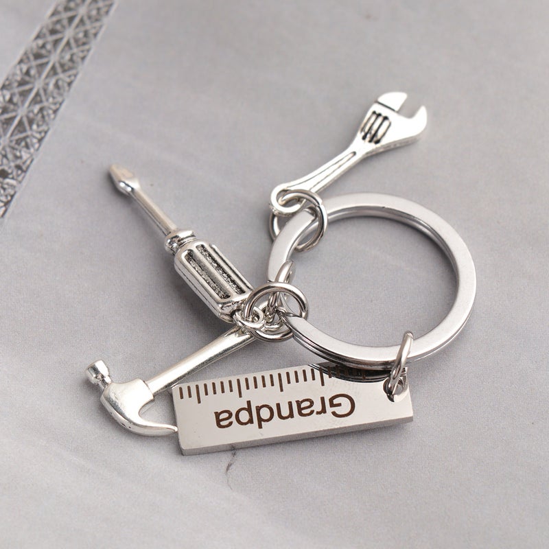 2pcs Stainless Steel Key Chain Screwdriver Shaped Key Practical Key Holder with Storage Box (Style C) - Image 5
