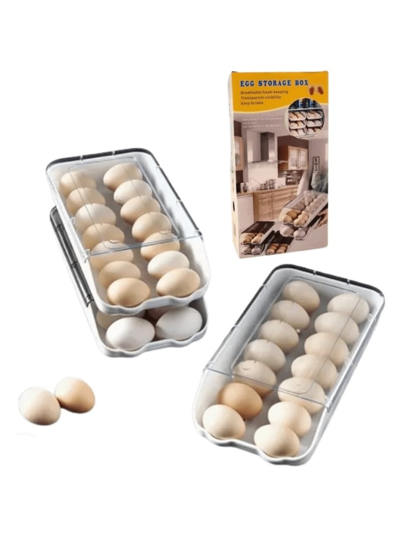 Acrylic Egg Organizer,  Suitable for Refrigerator Storage