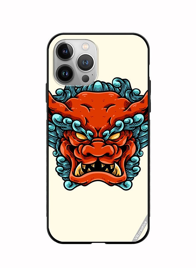 VR CREATIVE Protective Case Cover For Apple iPhone 11 Pro Max Foo Dog Head Design Multicolour - Image 1