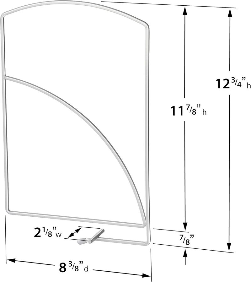 Lynk Tall Shelf Dividers - Closet Organizer Set of 2 in White - Image 5