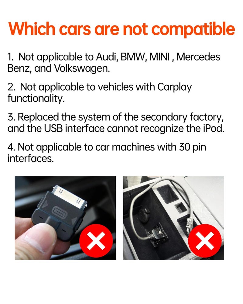 Gitank USB Bluetooth 5.3 Car Adapter Compatible for Infiniti Q50,G37,M37,QX70L,QX50,FX35,QX60,EX,FX & Nissan Music Interface Connector - Image 5