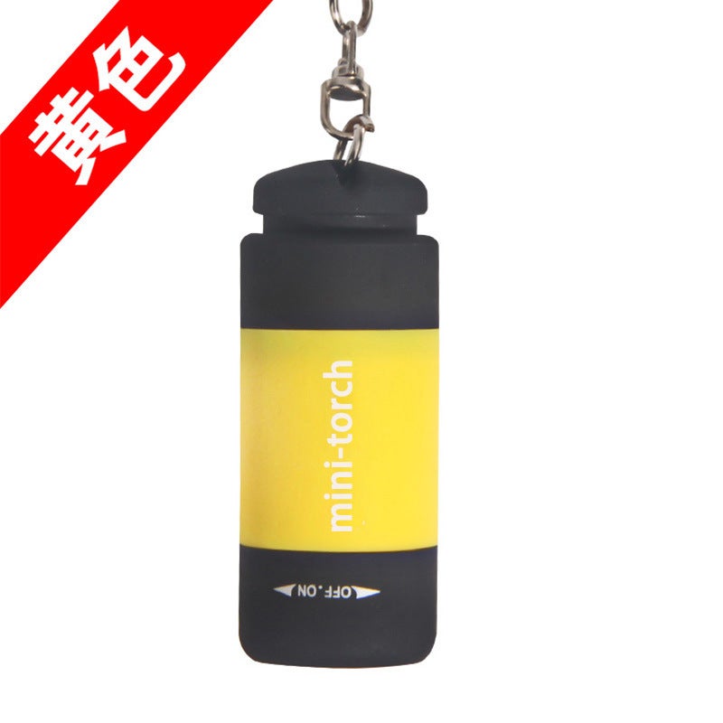 Portable Mini LED Flashlight Rechargeable Yellow Yellow
