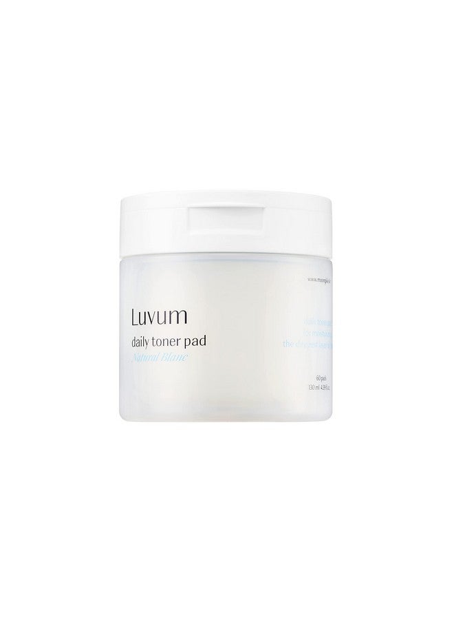 LUVUM Hyaluronic Acid Witch Hazel Toner Pad Soothing & Hydrating For Sensitive Skin Mild Exfoliation With Dualtextured Pads Balanced Ph 5.5 Formula Korean Skin Care 60 Pads - Image 1