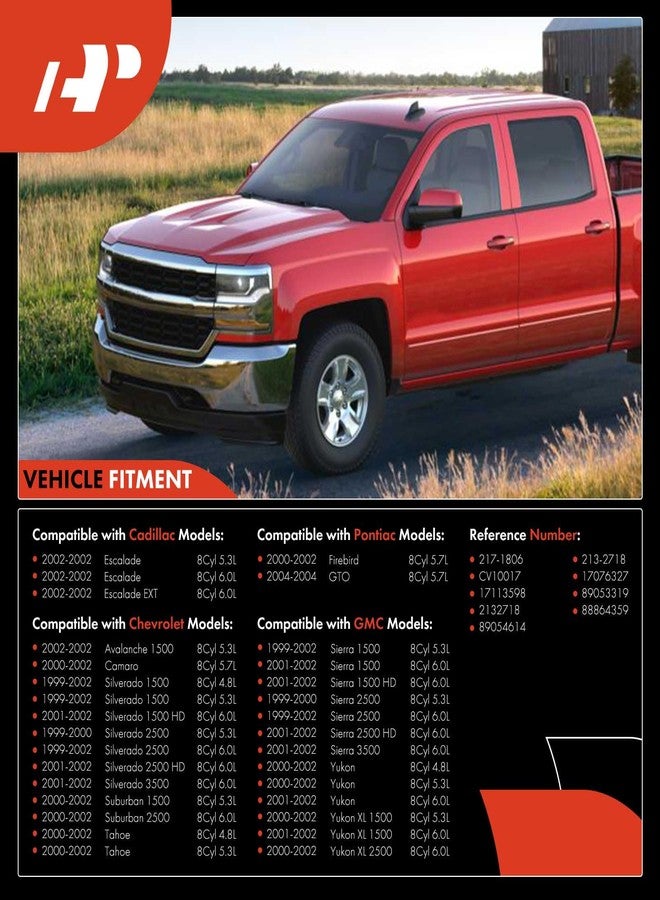 A-Premium Idle Air Control Valve IAC + Throttle Position Sensor TPS Compatible with Chevy, GMC, Cadillac, Pontiac - 99-02 - Silverado, Suburban, Tahoe, Sierra, Yukon, Firebird, GTO, Escalade & More - Image 2