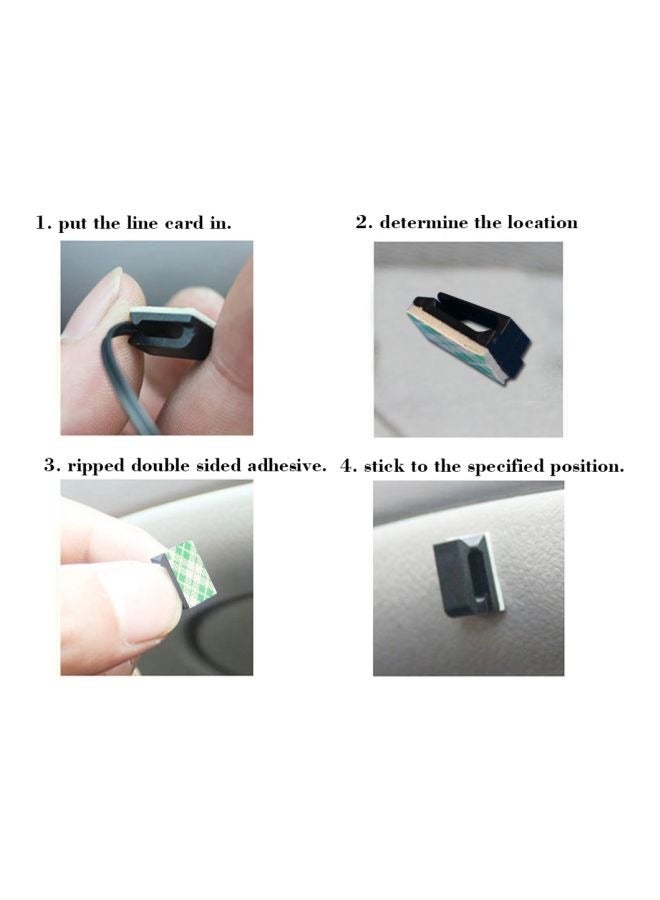 Loquat 40-Piece Car Cable Tie Self Adhesive Clips Set - Image 3