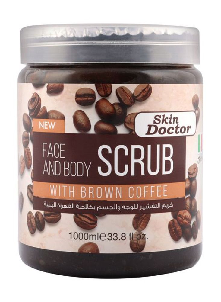 سكين دكتور فرك الوجه والجسم مع القهوة البنية 1000ml - Image 1