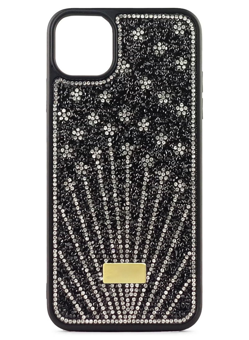 Case For iPhone 11 Case Glitter Sparkle Diamond Crystal Bling Case with Bling Ultra Thin Lightweight Full Body Shockproof Anti-Scratch Protective Cover (Black)