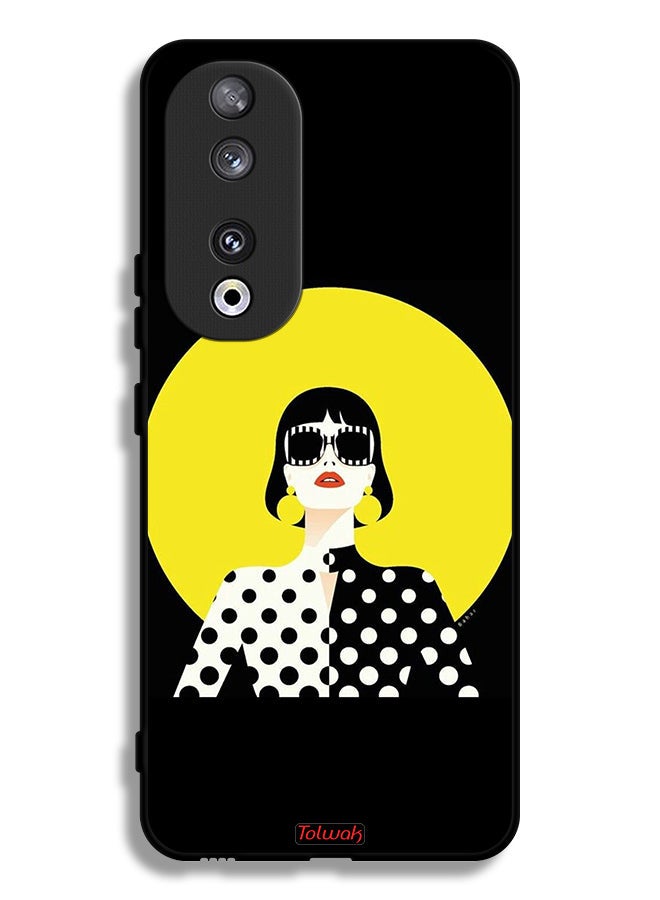 Tolwak Honor 90 Protective Case Cover Stylish Girl Art - Image 1