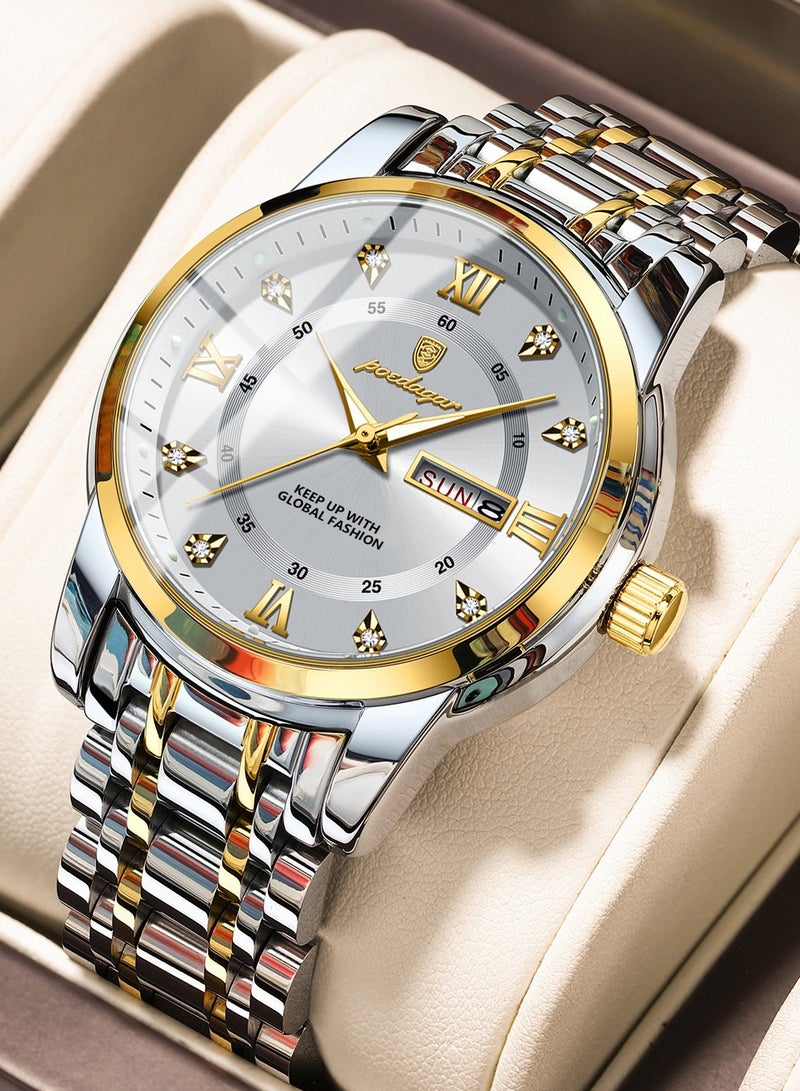 POEDAGAR Watches for Men ,Waterproof Luminous Men's Watch Quartz-Case 41mm - Image 1
