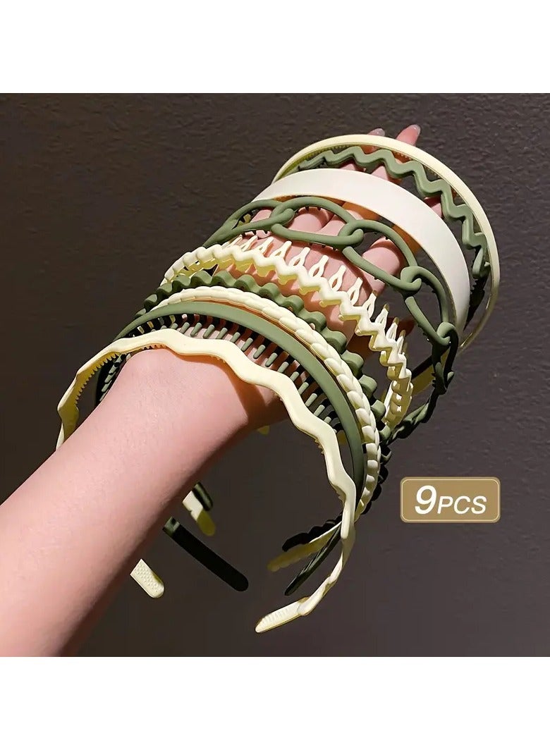 Goolsky 9pcs Sweet Simple Hair Hoop Headband Sets For Teen Girls - Image 2