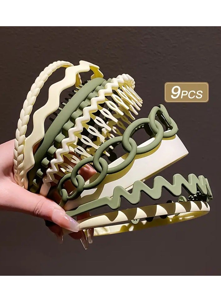 Goolsky 9pcs Sweet Simple Hair Hoop Headband Sets For Teen Girls - Image 4