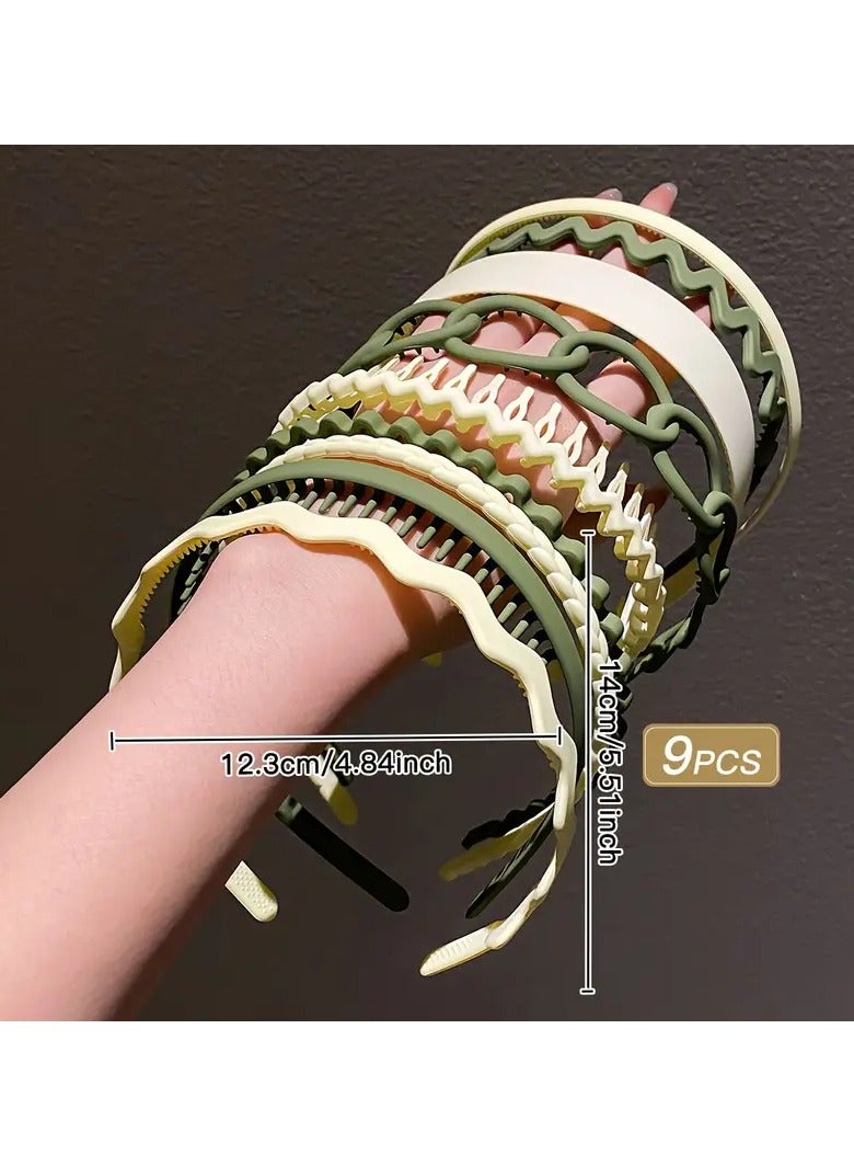 Goolsky 9pcs Sweet Simple Hair Hoop Headband Sets For Teen Girls - Image 5