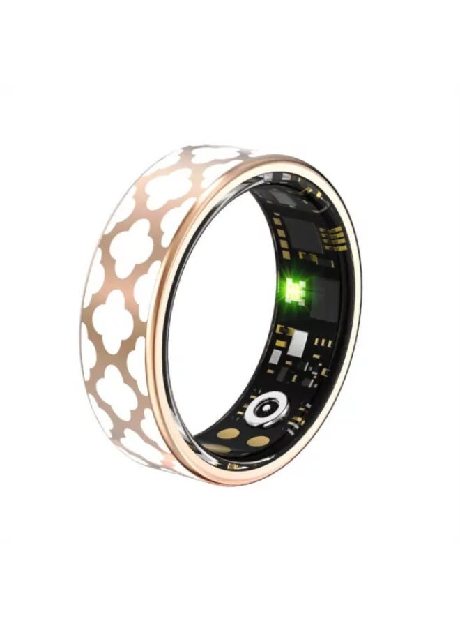 Smart Ring Fitness Tracker with Charging Case (Size #8) | Heart Rate, SpO₂, Sleep & Activity Monitor for iOS & Android - Image 1