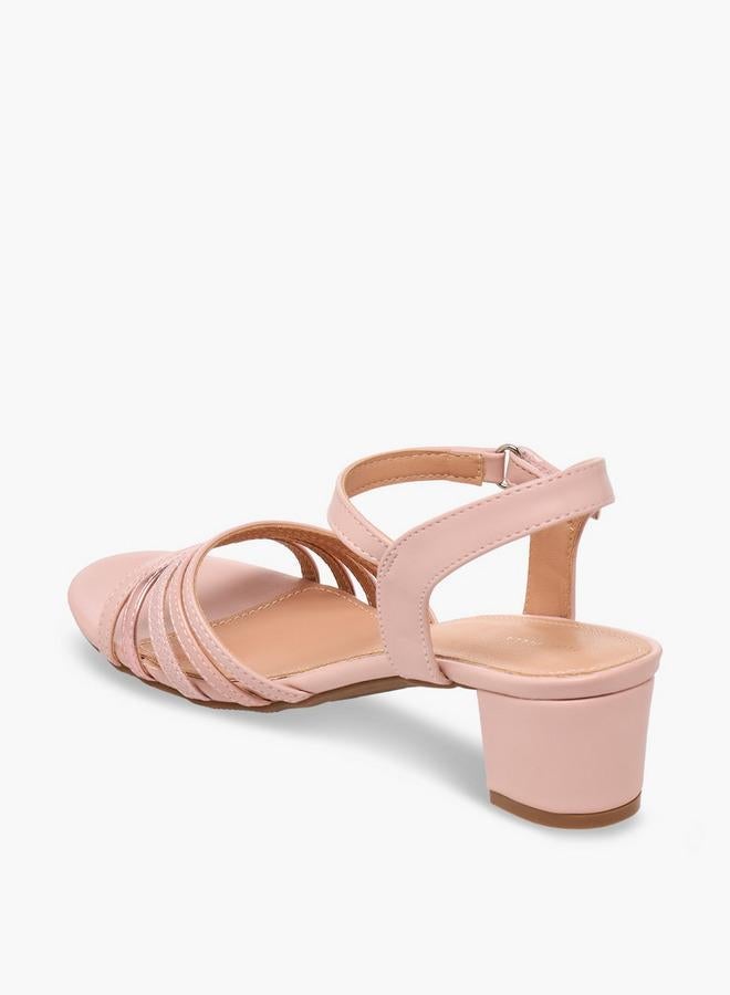 Flora Bella By Shoexpress Girls Strappy Block Heel Sandals - Image 5