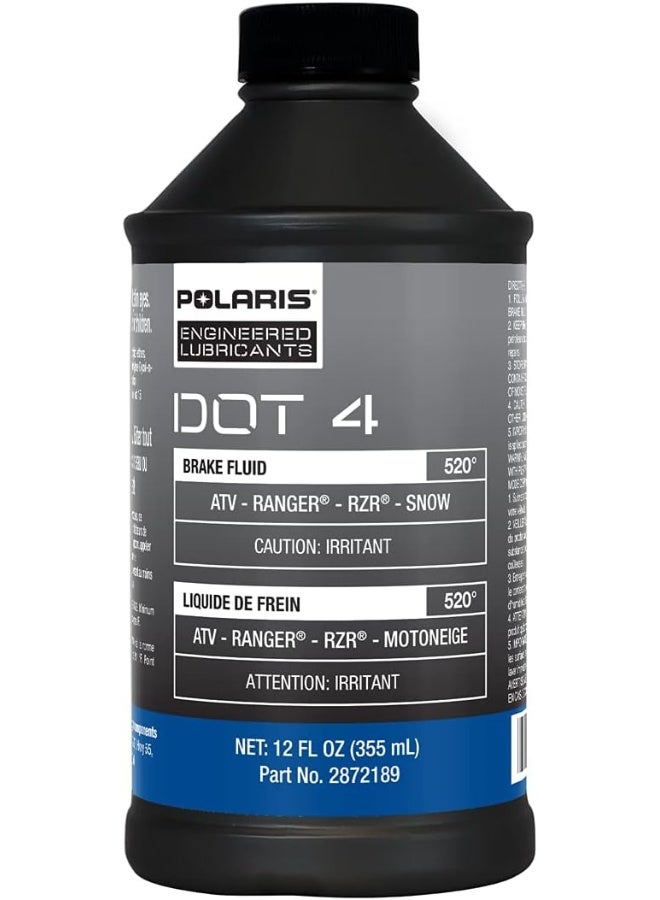 Polaris Polaris DOT 4 Brake Fluid, 12 Oz, Part 2872189  - Image 1
