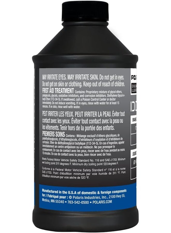 Polaris Polaris DOT 4 Brake Fluid, 12 Oz, Part 2872189  - Image 4