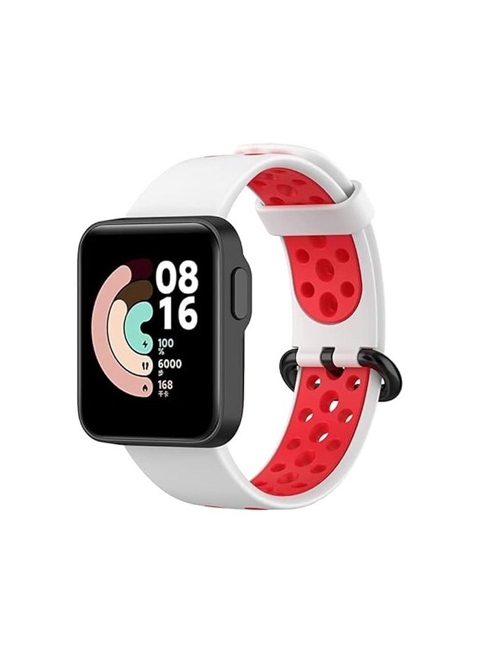Xiaomi Mi Watch Lite band, white and red