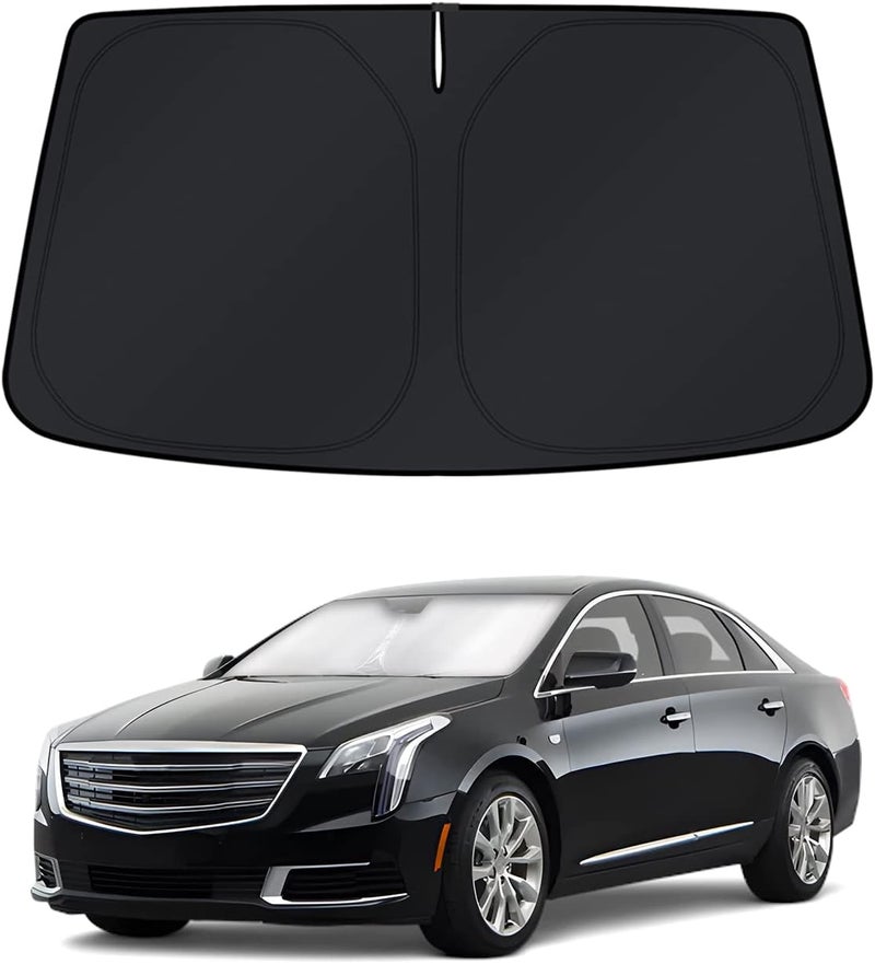 KUST Windshield Sun Shade for 2013–2017 2018 2019 Cadillac XTS Window Accessories Shade Sun Visor Cover Foldable Block UV Rays - Image 1