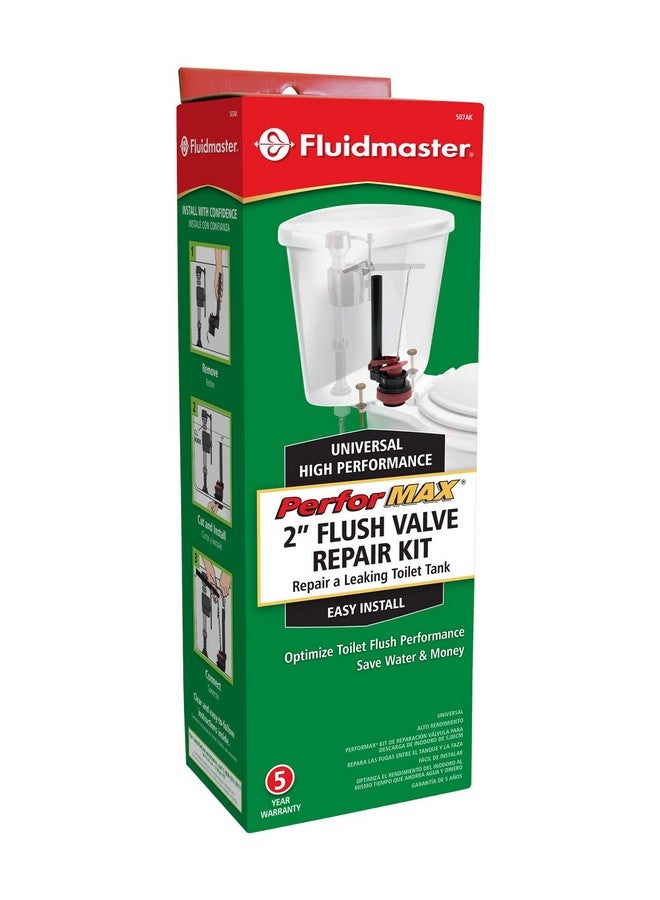 Fluidmaster 507AKP7 PerforMAX Universal High Performance 2-Inch Toilet Flush Valve Repair Kit with Gasket and Bolts - Image 4