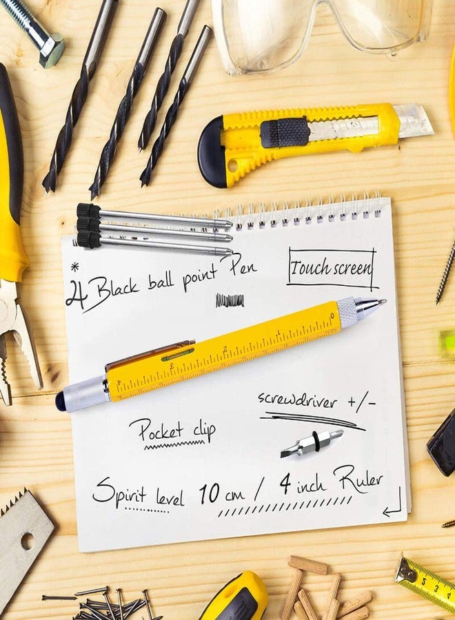 hongred Dad Gifts for Fathers Day, Hongred 6 in 1 Multitool Pen, Stocking Stuffers for Mens Gifts for Him Husband, Father's Day for dad, Birthday for Men, Tools Cool Gadgets,Office Gift - Image 2