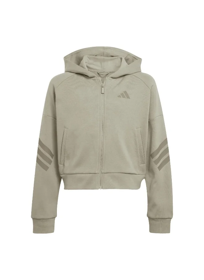 اديداس adidas future icons 3 stripes full zip track women hooded top