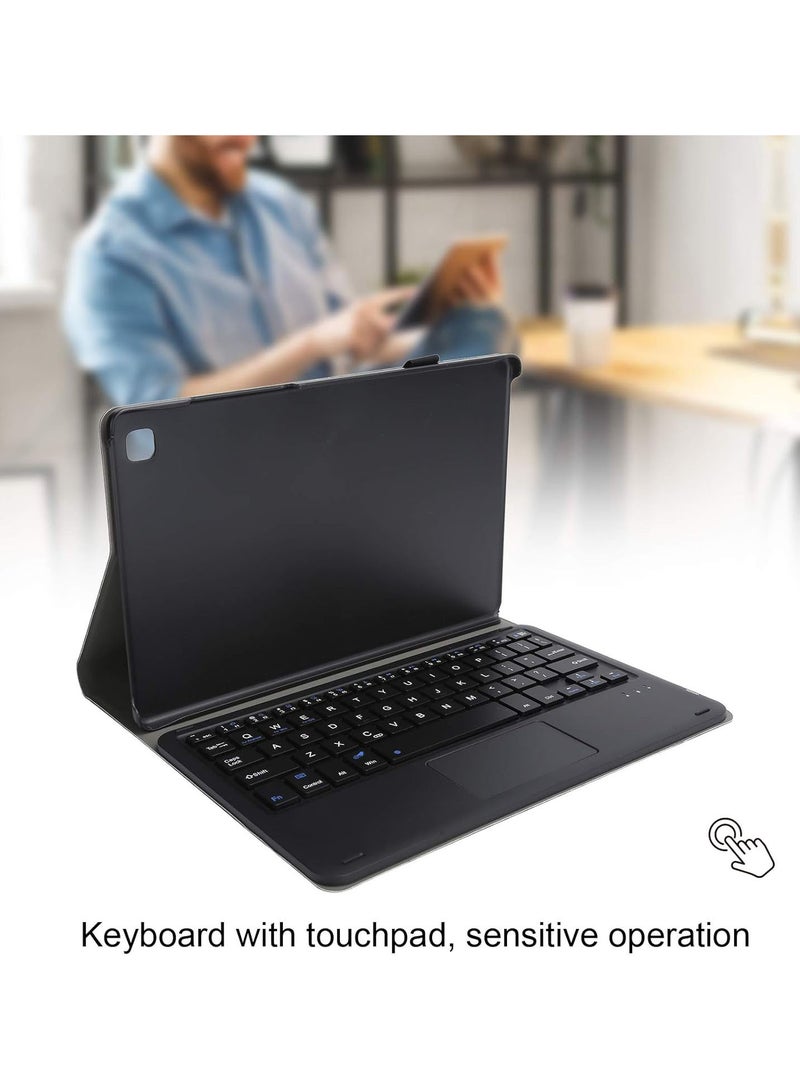 GGOOT Tablet Bluetooth Keyboard with Touchpad, Detachable, with PU Leather Case, for Samsung Galaxy Tab A7 T500/T505 10.4in(black)  - Image 2