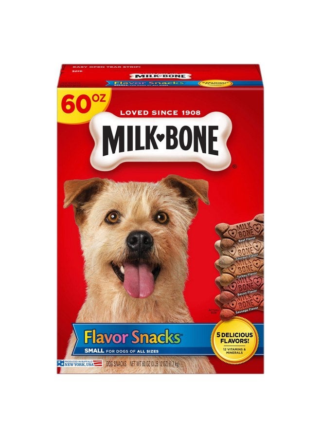 ميلك-بون وجبات خفيفة بنكهة عظام الحليب للكلاب، مكافآت صغيرة، 60 أونصة - Image 1
