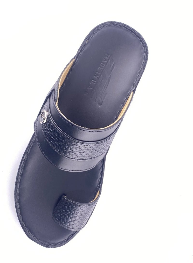 النهام شبشب عربي من الجلد الكامل، راحة كاجوال - Image 1