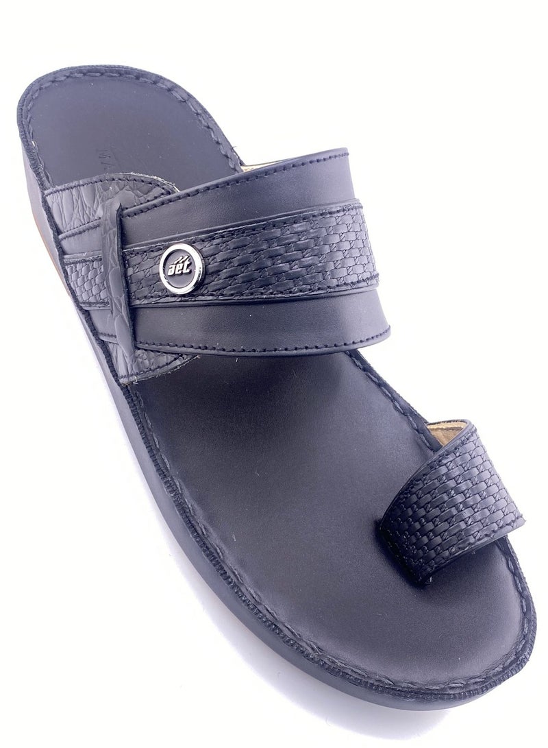 النهام شبشب عربي من الجلد الكامل، راحة كاجوال - Image 2