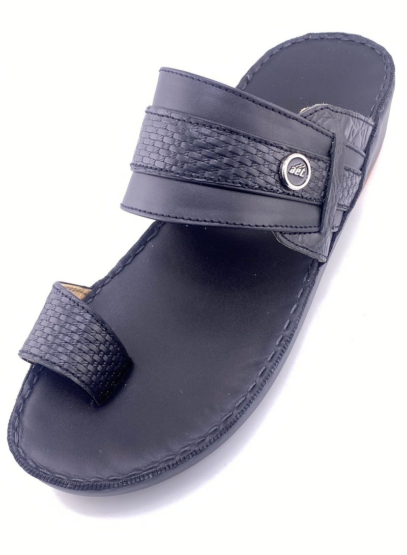 النهام شبشب عربي من الجلد الكامل، راحة كاجوال - Image 3