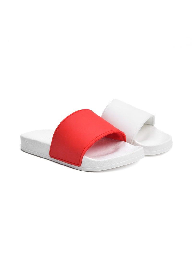 Uji White Upper Padding slide slipper For kids - Image 4