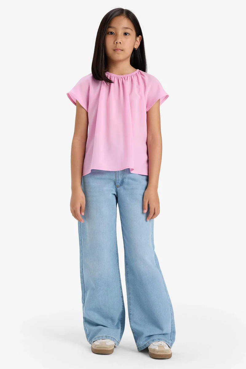 ديفاكتو Girl Short Sleeve Blouse