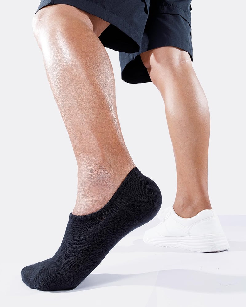 IDEGG No Show Socks Men Low Cut Ankle Short Socks for Men Casual Athletic Socks with Non-Slip Grip - Image 2
