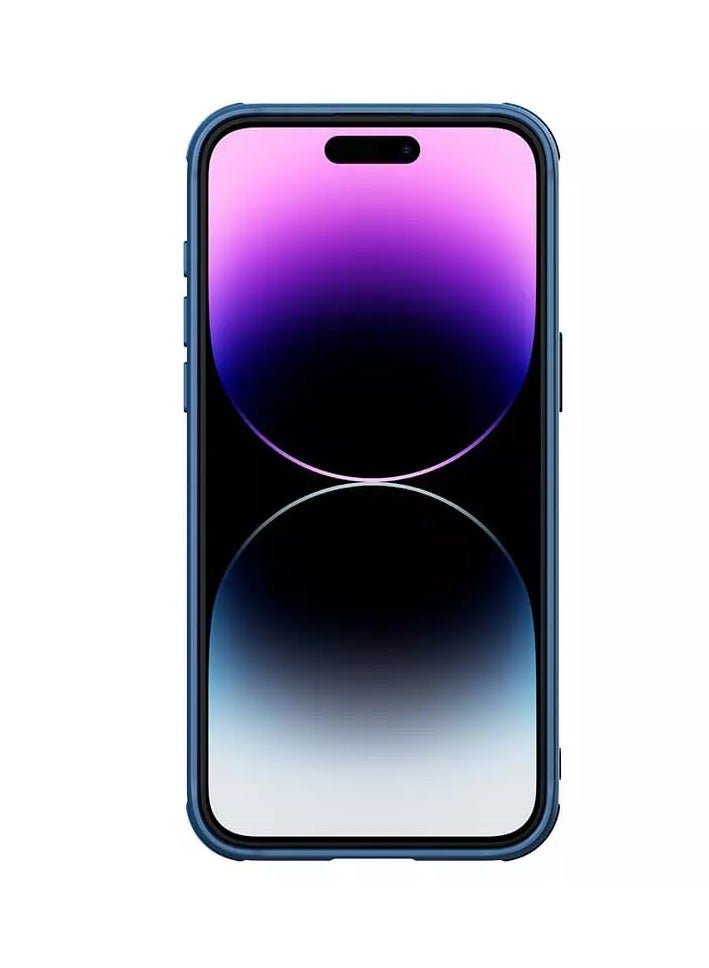 Nillkin Camshield Prop Leather Magnetic Camera protective cover case for Apple iPhone 15 Pro - Blue - Image 4