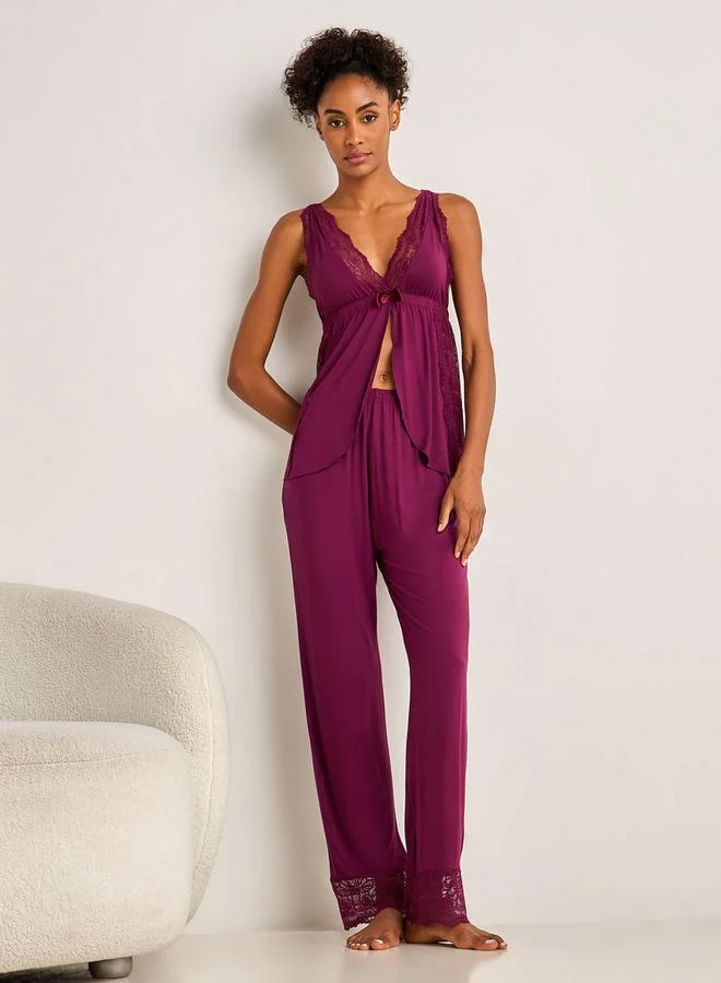 Splash FAV Pyjama Set Spaghetti Strap Top and Pyjama