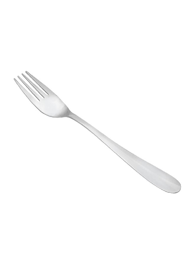 مجموعة شوك طعام عالية الجودة من ستانلس ستيل 4 قطع فضي 2.3 × 4.6 × 21 سم JCJ 17043