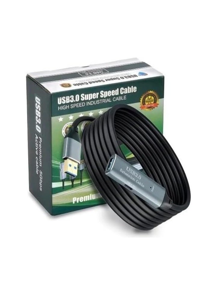 Reacon USB 3.0 Extension Cable – 10 Metres, High-Speed 5Gbps A Male to A Female - Image 1