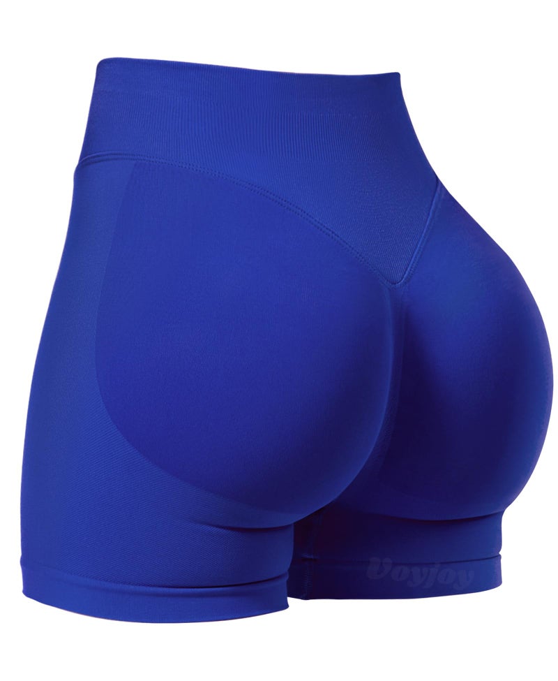 VOYJOY Women Workout Impact Shorts 2.5"/ 3.6"/ 4.5"/ 6" Scrunch Butt Lifting Gym Seamless Booty Biker Shorts - Image 1