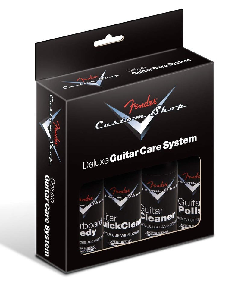 Fender Guitar Super Care Kit Bundle with Custom Shop Deluxe Guitar Care System 4 Pack, Super-Soft Dual-Sided Microfiber Cloth, and Fender Factory Microfiber Cloth - Image 2