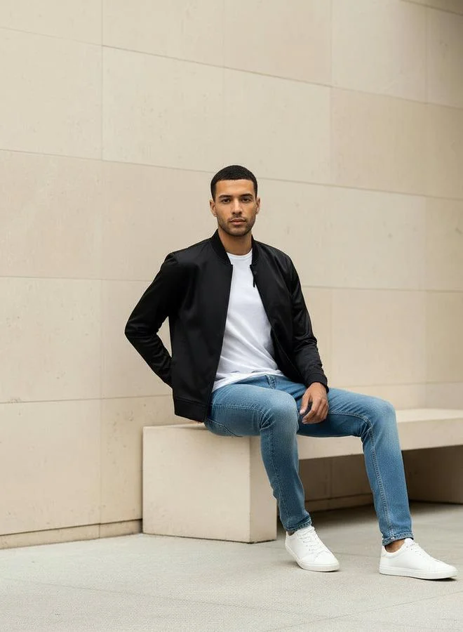 Splash FAV  Men Bomber Jacket with Zip Closure for Men | Best Price UAE