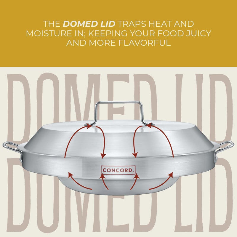 CONCORD Stainless Steel 3 Piece 22" Comal Cookware Set. Comales Discada Set - Image 4