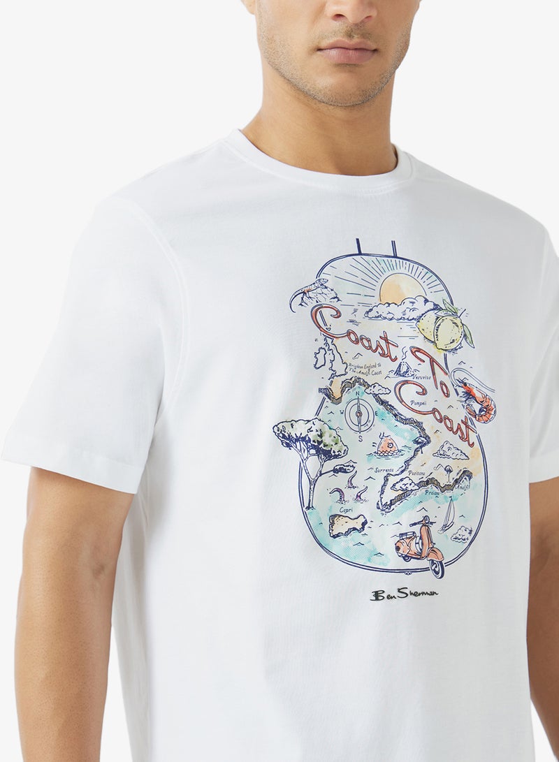 Ben Sherman Printed Crew Neck T-Shirt - Image 3