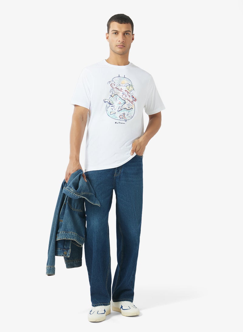 Ben Sherman Printed Crew Neck T-Shirt - Image 4