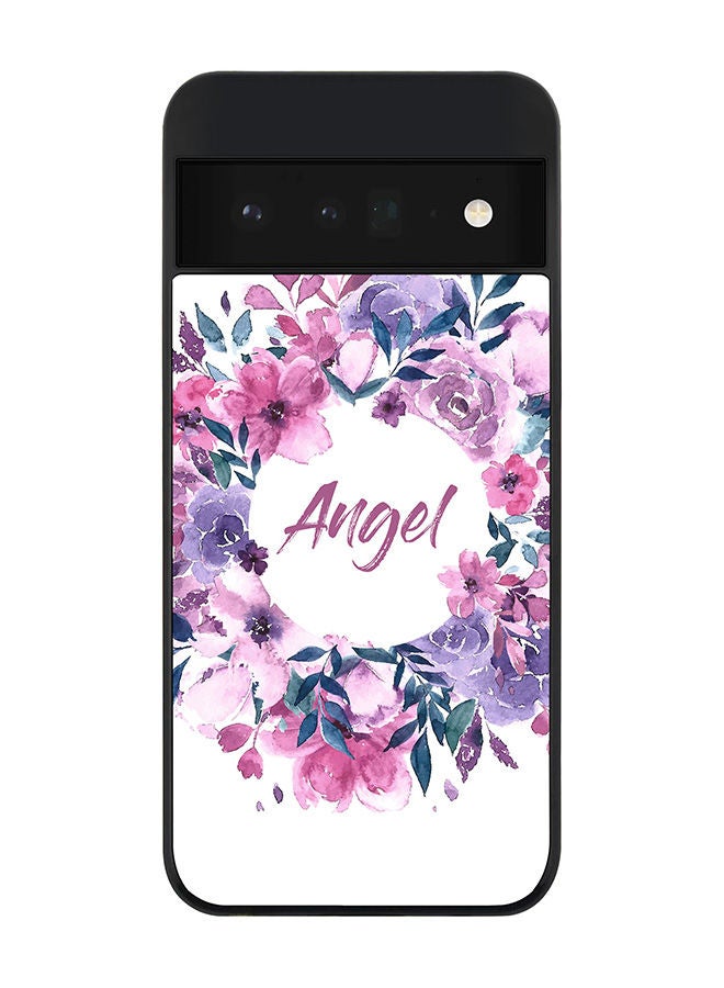 Stylizedd Rugged Black edge case for Google Pixel 6 Pro 5G Slim fit Soft Case Flexible Rubber Edges Anti Drop TPU Gel Thin Cover - Angel - Image 1