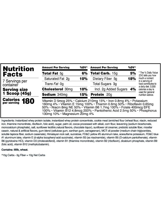 TransformHQ مسحوق مشروب استبدال الوجبات 7 حصص (نعناع شوكولاتة رقائق) - Image 2