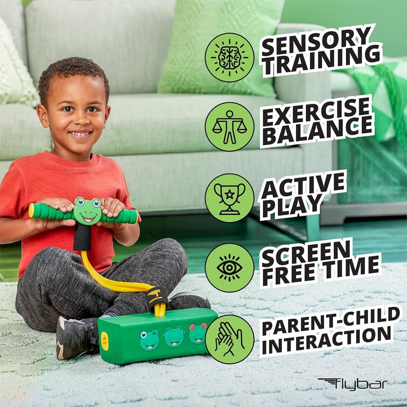 Flybar My First Foam Pogo Jumper for Kids Fun and Safe Pogo Stick for Toddlers, Durable Foam and Bungee Jumper for Ages 3 and up, Supports up to 250lbs - Image 2