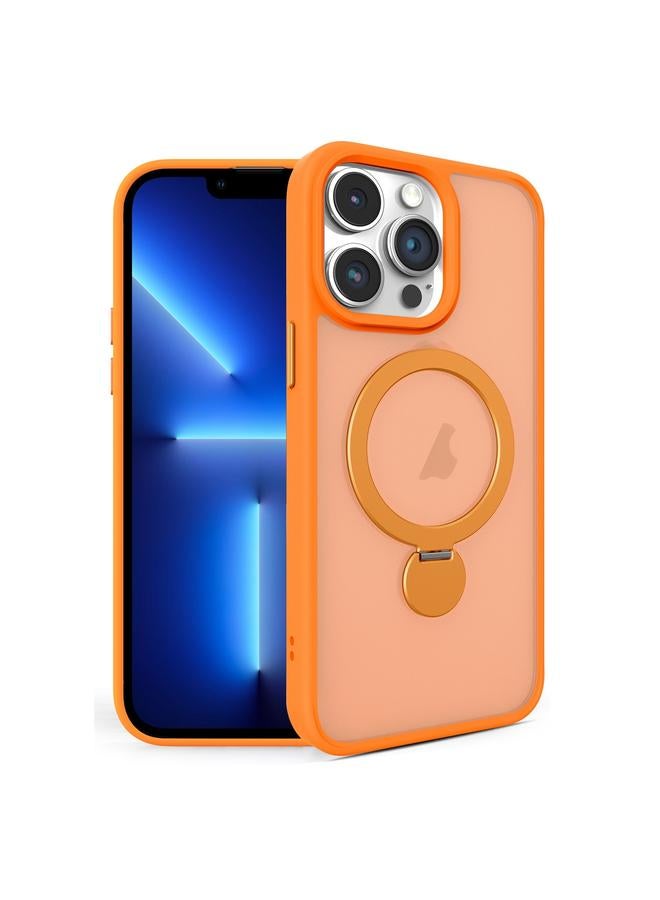 زبون جراب لهاتف iPhone 13 Pro، جراب هاتف مغناطيسي قابل للدوران 360 درجة مع حامل MagSafe غير لامع - Image 1