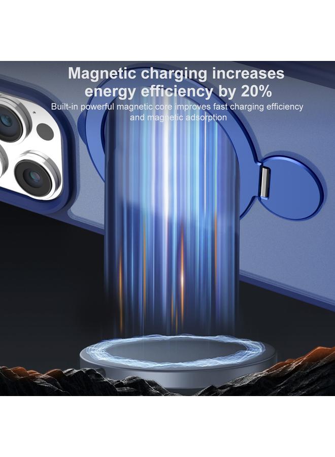زبون جراب لهاتف iPhone 13 Pro، جراب هاتف مغناطيسي قابل للدوران 360 درجة مع حامل MagSafe غير لامع - Image 5