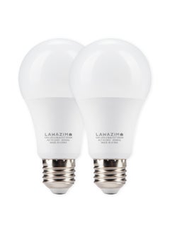 LAWAZIM 12W LED Bulb A65 E27 - 2 Piece 6500K Daylight - Energy Saving 70W Equivalent Non-Dimmable Lightbulbs with 960 Lumens and Long-Lasting 15,000H Design - for Home, Kitchen, and Bedroom Lighting  - Image 1